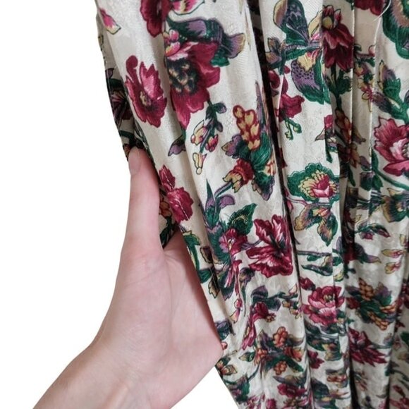 April Cornell Floral Maxi Dress Size Women's Large Boho Cottagecore Holiday - Picture 8 of 15